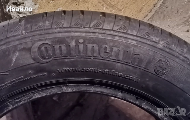 Продавам 2 броя летни гуми 185.65.15 на 1 сезон дот 2021 Контентал , снимка 4 - Гуми и джанти - 53645490