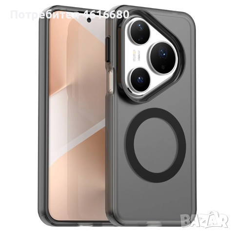 CandyCase MagSafe - Huawei Pura 80 Pro, Huawei Pura 80 Ultra - черен и бял, снимка 3 - Калъфи, кейсове - 52810924