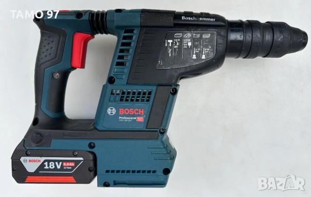 BOSCH GBH 18V-26 F + GDE 18V-16 - Безчетков перфоратор с прахоуловител перфектен!, снимка 6 - Перфоратори - 53405146