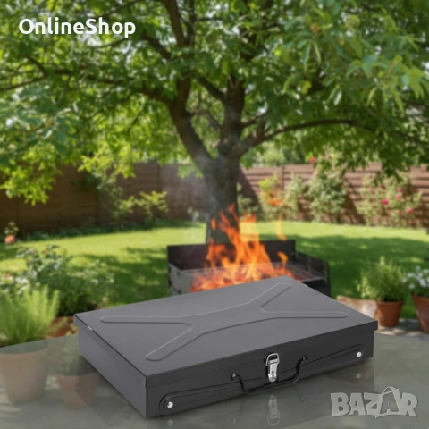 Преносима сгъваема градинска скара , 44x27x37 см, за къмпинг,, снимка 11 - Други стоки за дома - 53029837