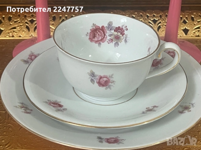 Троен сет порцелан с чаши Leonardo , снимка 8 - Антикварни и старинни предмети - 53032061