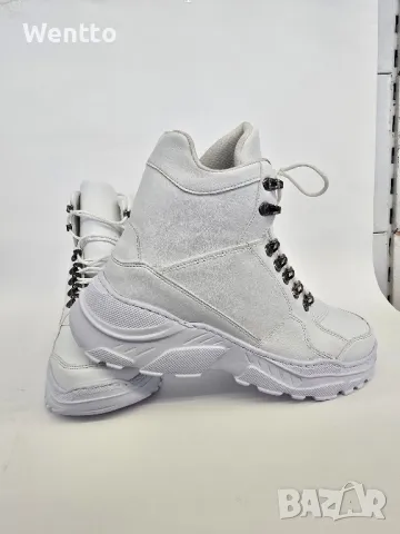 Мъжки боти - Бели, снимка 4 - Ежедневни обувки - 48861442