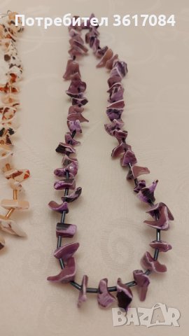 Колие, гердан, огърлица от естествен седеф, снимка 6 - Колиета, медальони, синджири - 39379285