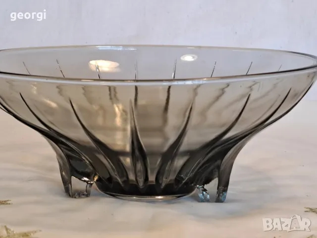 стъклена фруктиера цветно стъкло 21/7