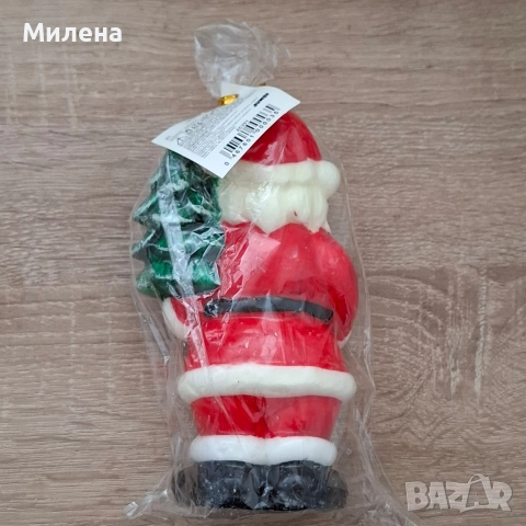 Голяма свещ - дядо Коледа, снимка 3 - Декорация за дома - 52520435