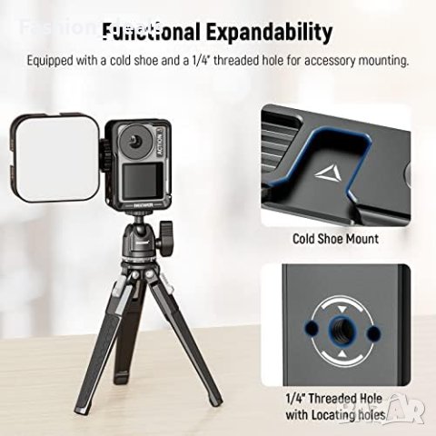 Нова изцяло метална защитна видеосистема за Osmo Action 3 екшън камера, снимка 5 - Чанти, стативи, аксесоари - 41604687