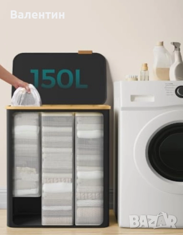 Кош за пране с 3 отделения, снимка 3 - Други стоки за дома - 52522288
