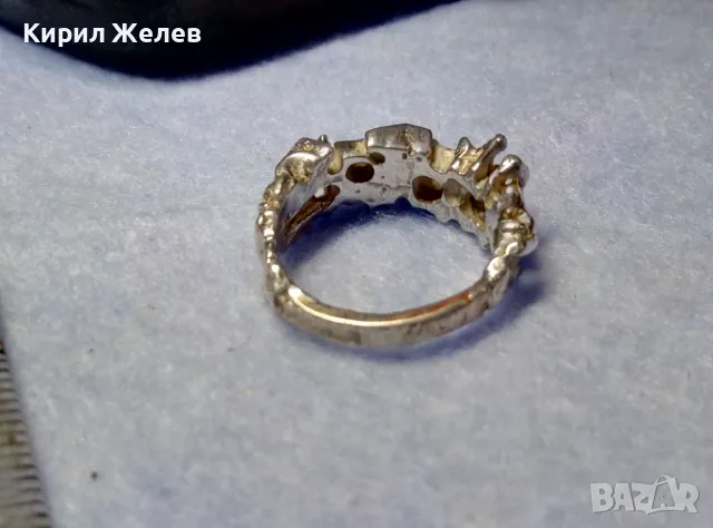 НЕВЕРОЯТНО КРАСИВ СРЕБЪРЕН АРТ ПРЪСТЕН СРЕБРО 925 ХУДОЖЕСТВЕНА РЪЧНА МАЙСТОРСКА ИЗРАБОТКА 49314, снимка 9 - Пръстени - 50136221