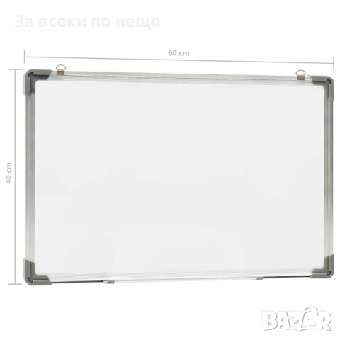 Магнитна дъска за сухо изтриване, бяла, 60x40 см, стомана Код P1156, снимка 5 - Други стоки за дома - 51704855