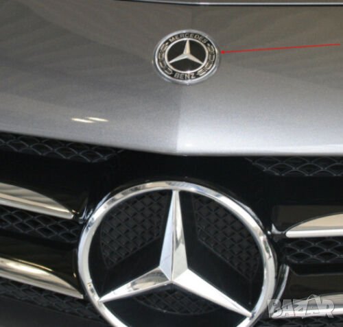 емблема за преден капак за Мерцедес Mercedes W212 W213 W238 W208 W124 W203 57мм, снимка 2 - Аксесоари и консумативи - 41503701