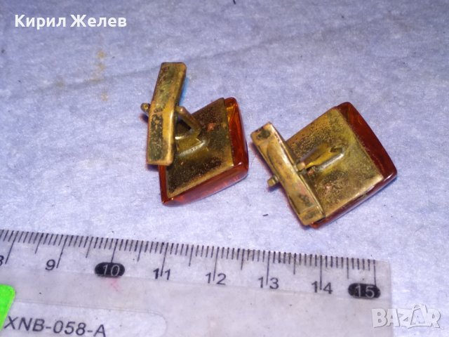 Старинни РУСКИ КЕХЛИБАРЕНИ БУТОНЕЛИ Бронзови с ПОЗЛАТА и Шлифован НАТУРАЛЕН БАЛТИЙСКИ КЕХЛИБАР 37698, снимка 8 - Антикварни и старинни предмети - 41389412