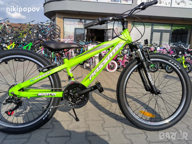 PASSATI Алуминиев велосипед 24" MARTYN зелен, снимка 11 - Велосипеди - 53848554