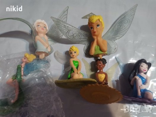 Фея феи Зън зън камбанка Tinkerbell пластмасови играчки фигурки за игра и торта фигурка играчка, снимка 2 - Фигурки - 28029009