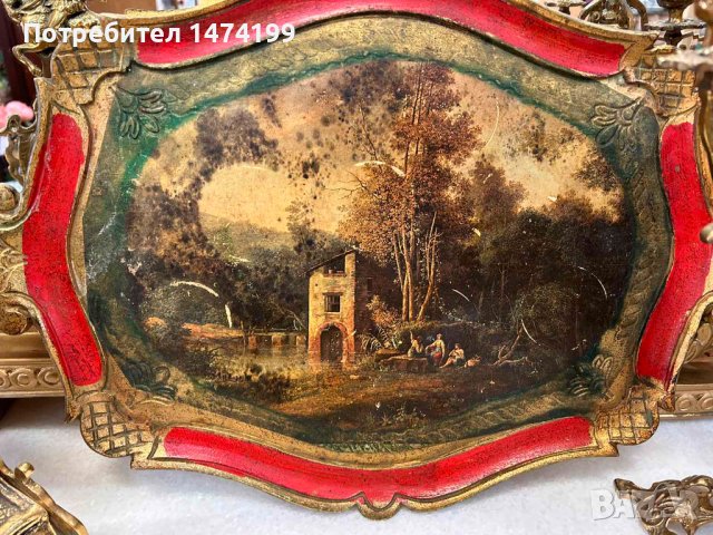 месингов часовник и свещник-Испания, снимка 6 - Антикварни и старинни предмети - 44498037