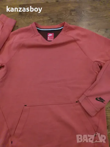 Nike Tech Fleece Crew Max Orange Heather - страхотна мъжка блуза S, снимка 7 - Спортни дрехи, екипи - 47973153