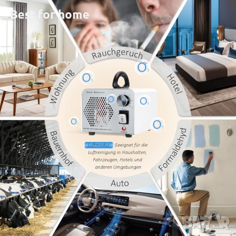  GMGXX озонов пречиствател на въздух с режим вода и въздух, снимка 4 - Овлажнители и пречистватели за въздух - 52443251