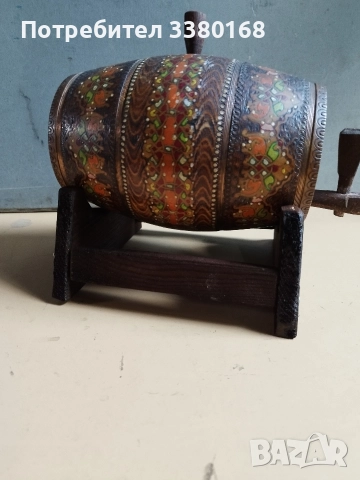 малко битово буренце пирографирано