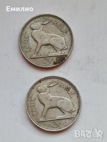 EIRE 3 PENCE 1963 год. 