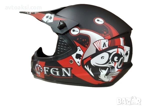 Каска Крос Мотор/Скутер/Бъги/Вело/АТВ -YF033, снимка 2 - Аксесоари и консумативи - 51135838