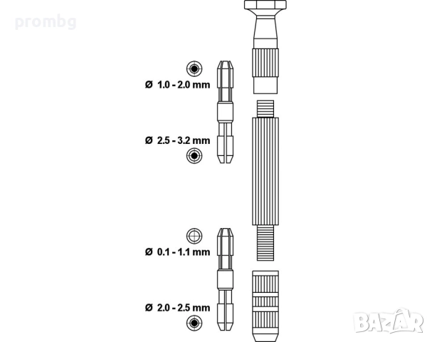държач за фини накрайници, DONAU- Германия, снимка 6 - Отвертки - 49333840