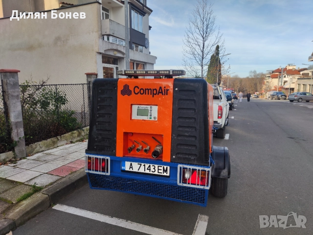 Мобилен винтов дизелов компресор 9.5m³, 5-12bar. под наем