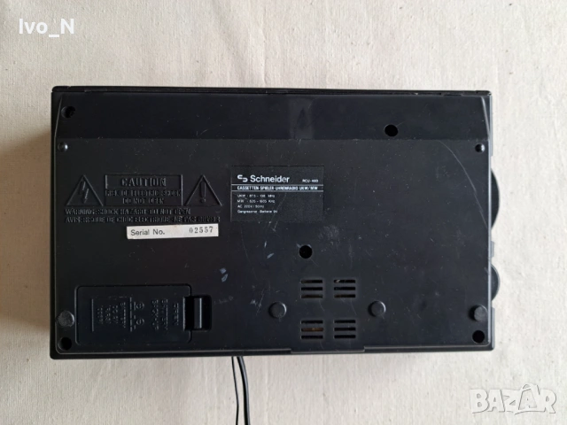 Радио часовник с касета Schneider- за части., снимка 6 - Радиокасетофони, транзистори - 53380739