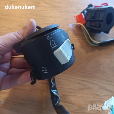 Универсален 12V превключвател за мотор, комплект ляв/десен, за кормило 7/8", снимка 8 - Аксесоари и консумативи - 52492504