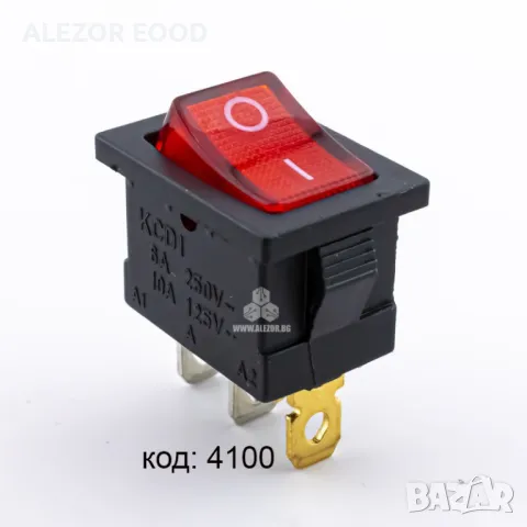 Бутон превключвател Rocker, Правоъгълен, Монтаж 19х13 mm, 6А/250VAC, снимка 11 - Друго търговско оборудване - 48958682