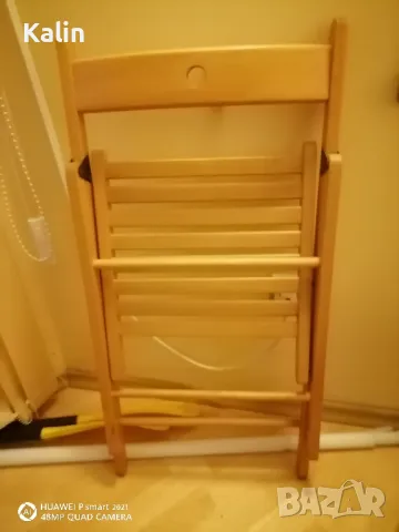 продава сгъваема маса и дървен стол , снимка 5 - Други стоки за дома - 50424364