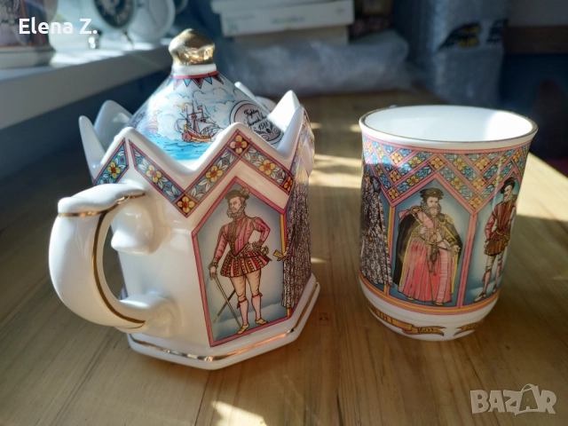 Витидж колекционерски чайник Sadler Кралица Елизабет I, снимка 11 - Колекции - 52411633