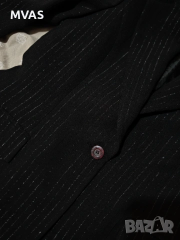 Ново дамско черно сако с блестящи нишки S-M размер, снимка 3 - Сака - 53181651