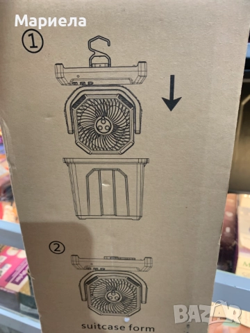 Къмпинг Вентилатор с Мъгла / С дистанционно управление и LED, снимка 3 - Други стоки за дома - 52211732