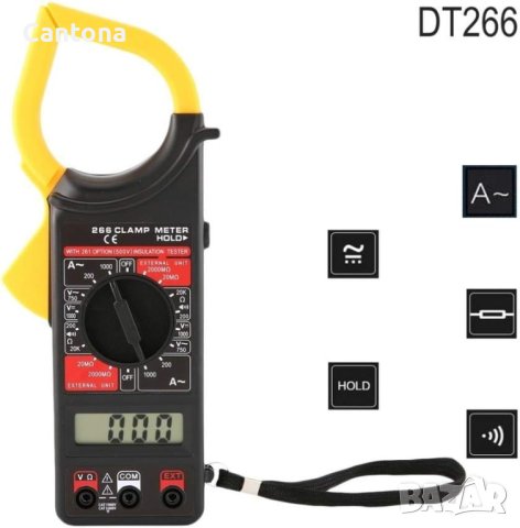 Цифров мултиметър DM6266 тип амперклещи, снимка 2 - Други инструменти - 14527817