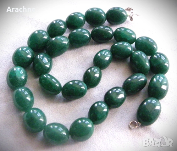 Тежък гердан от изумруд, Камбоджа, снимка 5 - Колиета, медальони, синджири - 53645335