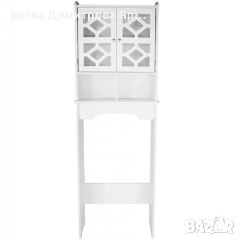 Waterproof Bathroom стилен шкаф за баня над тоалетна 48 х 23 х 150 см;, снимка 2 - Шкафове - 49050184