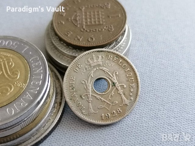 Монета - Белгия - 5 сентима (френска) | 1928г., снимка 2 - Нумизматика и бонистика - 41705079