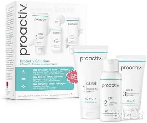 Нов Комплект за лице Proactiv Solution 30 дни 3-степенна грижа против акне