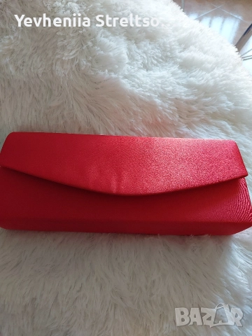 Новая сумка из атласа на ручке цепочке, снимка 4 - Раници - 52846795