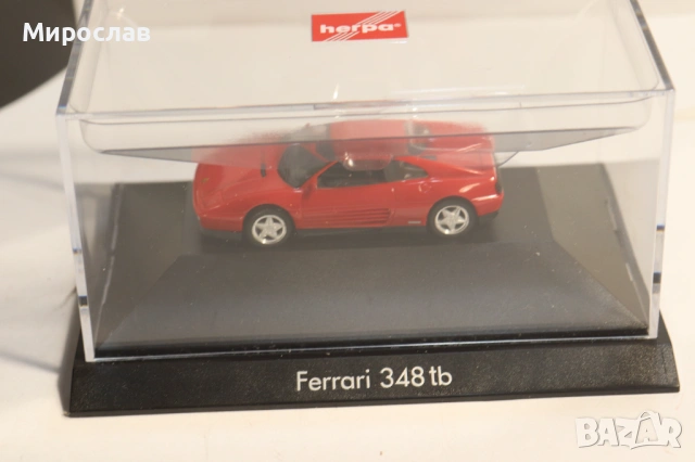 HERPA H0 1/87 FERRARI 348 KОЛИЧКА МОДЕЛ, снимка 4 - Колекции - 53623252
