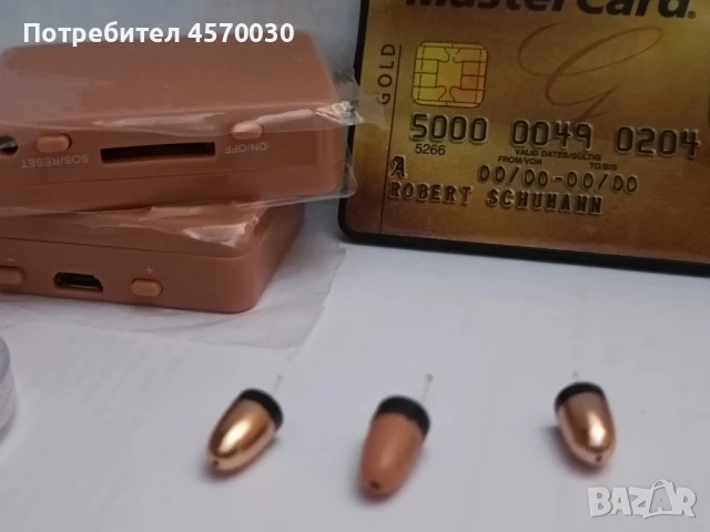 Микро Слушалка за преписване с GSM приемник без примка