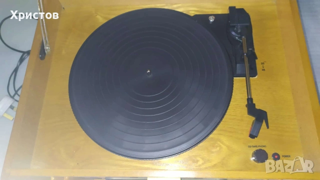 Ретро Грамофон,Касета,СД 3 в едно в отлично състояние от чужбина, снимка 3 - Колекции - 53032338