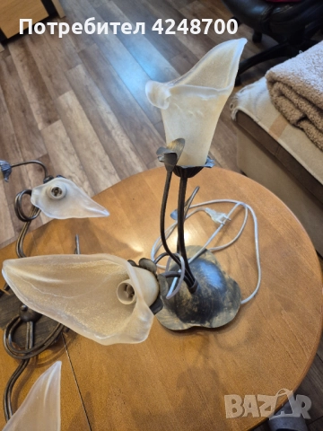 Полилей и 2 нощни лампи, снимка 4 - Полилеи - 52374534