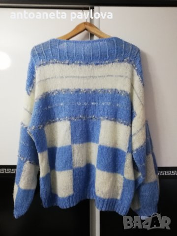 Дамски плетен пуловер, снимка 1 - Блузи с дълъг ръкав и пуловери - 38983737