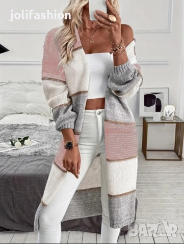 Плетени жилетки с качулка, снимка 8 - Жилетки - 29628584