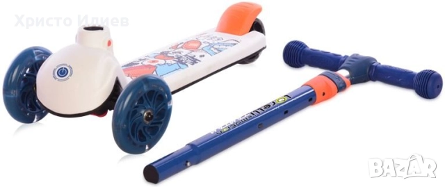 Тротинетка Lorelli - Tamtam със светещи гуми 3 цвята, снимка 9 - Детски велосипеди, триколки и коли - 52236031