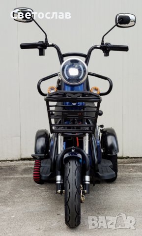 Електрическа триколка М3 син цвят 600 Вата мотор, снимка 2 - Мотоциклети и мототехника - 36465658