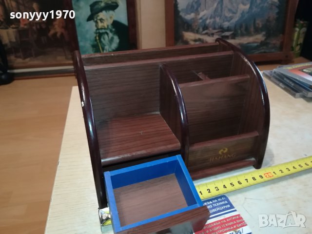 дървена поставка с чекмедже 1202240834, снимка 6 - Антикварни и старинни предмети - 44252291