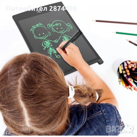 3077 Детски таблет за рисуване и писане 12 инча с писалка, снимка 4 - Други - 35764220