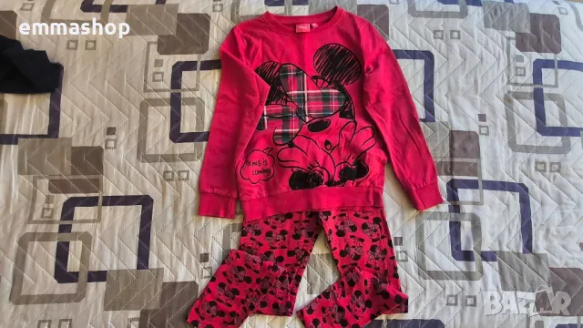 Коледен комплект Disney и подарък рокля с дълъг ръкав размер 128-134 , снимка 2 - Детски комплекти - 47866045