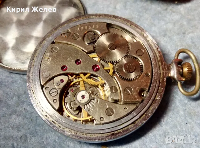 МОЛНИЯ СДЕЛАНО в СССР 18 КАМНЕЙ 3602 Стар РУСКИ ДЖОБЕН ЧАСОВНИК МЪЛНИЯ 48864, снимка 3 - Джобни - 48074015